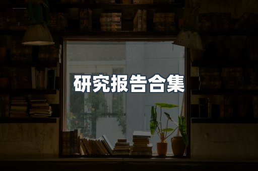 研究报告合集